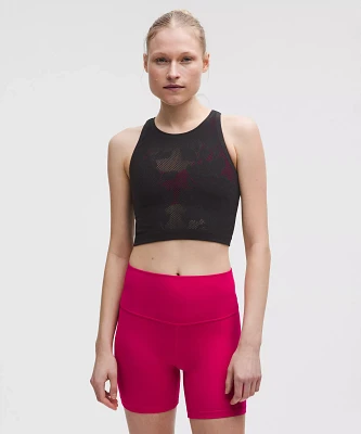RevealKnit Floral Cropped Tank Top | Women's Sleeveless & Tops