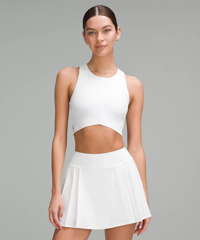 V-Waist Cropped Tennis Tank Top *Medium Support, B/C Cup | Women's Sleeveless & Tops