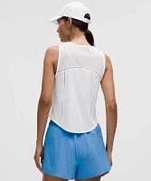 Sculpt Cropped Tank Top *Lace Trim | Women's Sleeveless & Tops