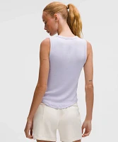 Hold Tight Crewneck Tank Top *Waist Length | Women's Sleeveless & Tops