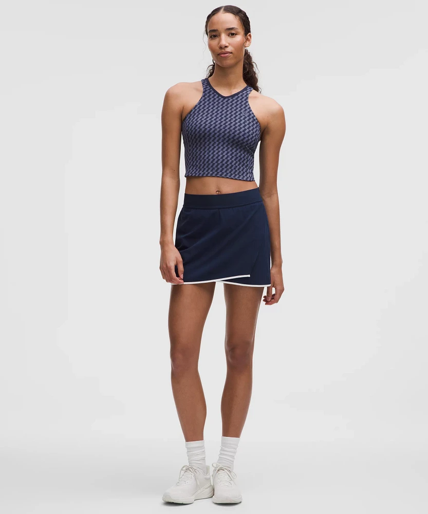 Cropped V-Neck Tennis Tank Top *Medium Support, B/C Cup | Women's Sleeveless & Tops