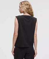 Cotton-Blend Twist-Front Tank Top | Women's Sleeveless & Tops