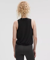 Jersey Training Elastic-Hem Tank Top | Women's Sleeveless & Tops