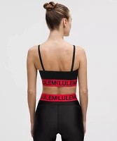 Satin Shine Logo Train Bra *Light Support, A/B Cup | Women's Bras