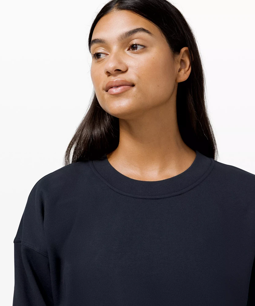 Perfectly Oversized Cropped Crew *French Terry | Women's Hoodies & Sweatshirts