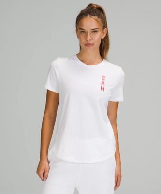Team Canada Maple Leaf Love Crewneck T-Shirt *COC Logo | Women's Short Sleeve Shirts & Tee's