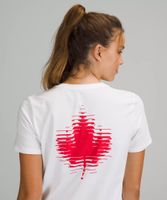 Team Canada Maple Leaf Love Crewneck T-Shirt *COC Logo | Women's Short Sleeve Shirts & Tee's