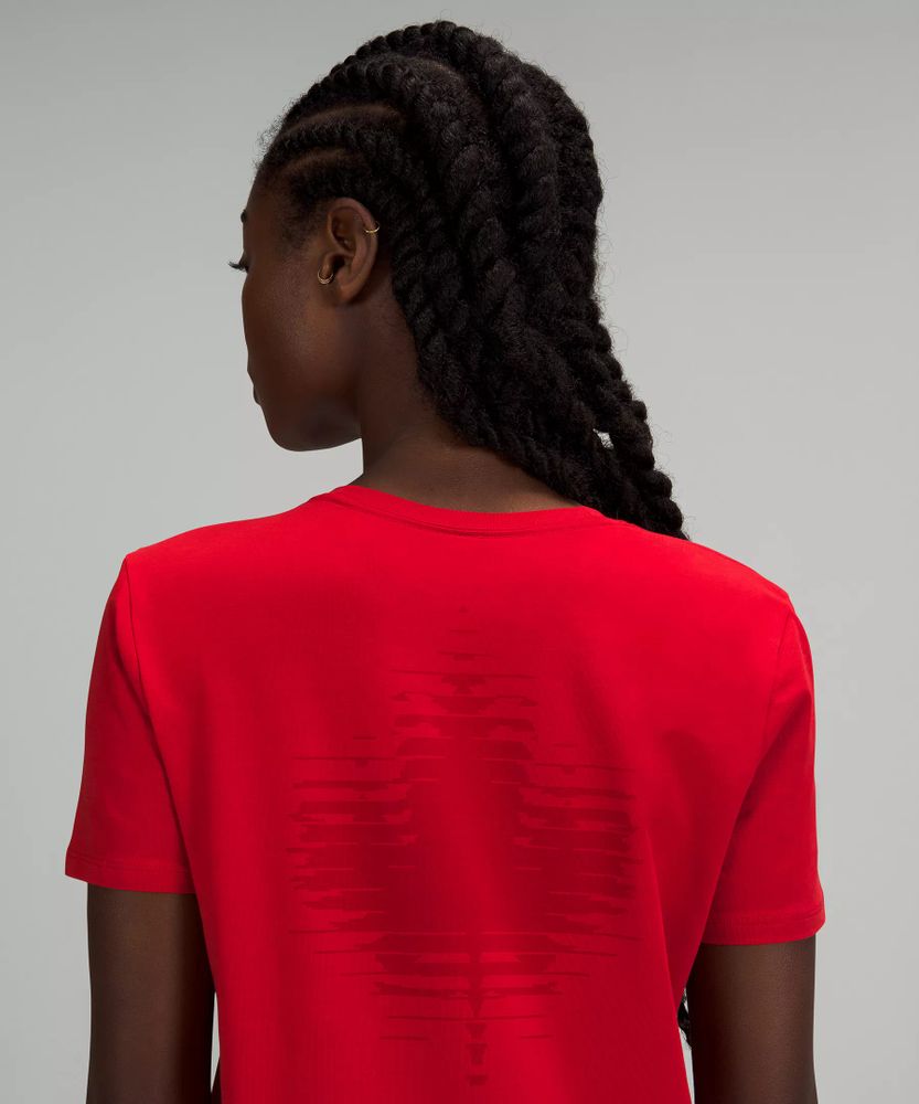 Team Canada Maple Leaf Love Crewneck T-Shirt *COC Logo | Women's Short Sleeve Shirts & Tee's