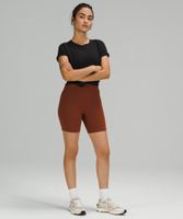 Love Curved-Hem Crewneck T-Shirt | Women's Short Sleeve Shirts & Tee's
