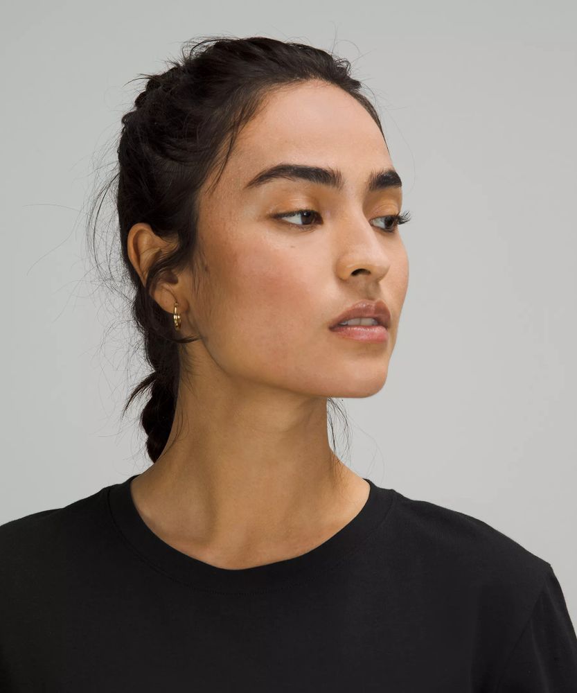 Love Curved-Hem Crewneck T-Shirt | Women's Short Sleeve Shirts & Tee's