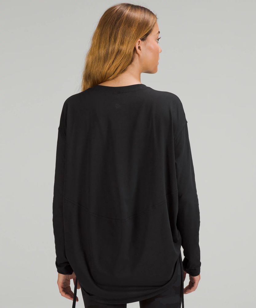 Pima Cotton Side-Cinch Long-Sleeve Shirt | Women's Long Sleeve Shirts