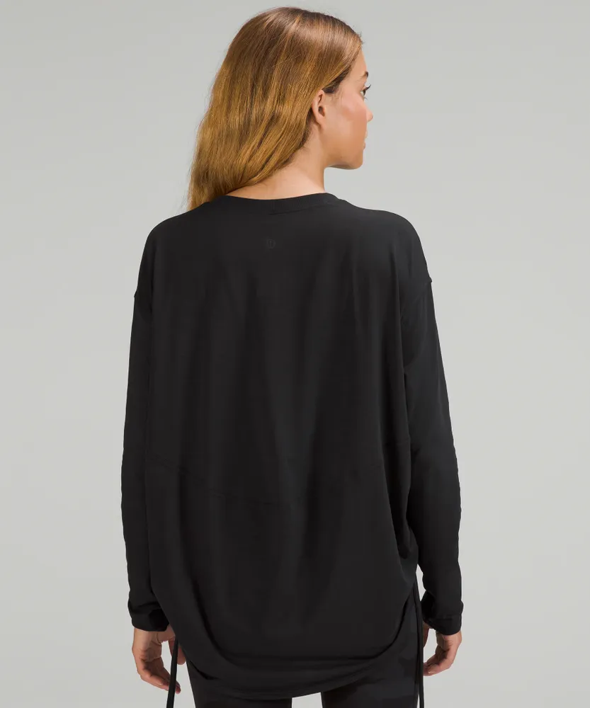 Pima Cotton Side-Cinch Long-Sleeve Shirt | Women's Long Sleeve Shirts