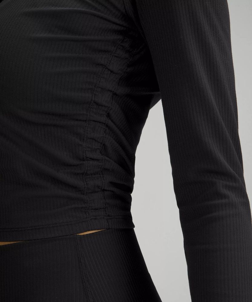 All It Takes Ribbed Nulu Long-Sleeve Shirt | Women's Long Sleeve Shirts