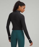 It's Rulu Ribbed Cropped Half Zip | Women's Long Sleeve Shirts