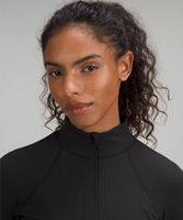 It's Rulu Ribbed Cropped Half Zip | Women's Long Sleeve Shirts