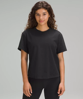 Relaxed-Fit Cotton Jersey T-Shirt | Women's Short Sleeve Shirts & Tee's