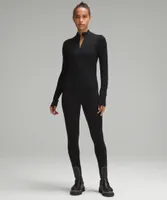 Merino Wool-Blend Base Layer Half Zip | Women's Long Sleeve Shirts