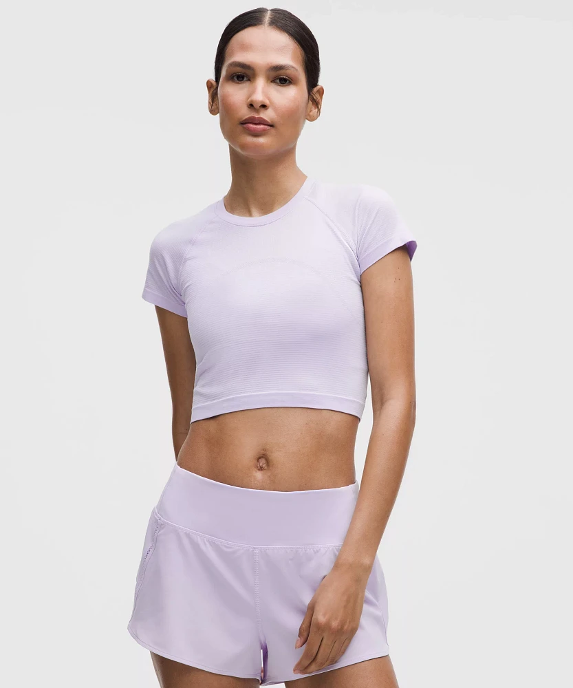Swiftly Tech Cropped Short-Sleeve Shirt 2.0 | Women's Short Sleeve Shirts & Tee's