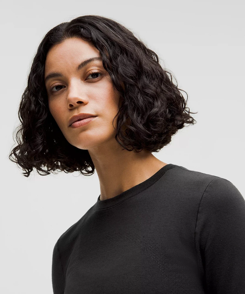 Swiftly Wool Long-Sleeve Shirt *Waist Length | Women's Long Sleeve Shirts