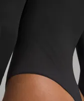Wundermost Ultra-Soft Nulu Square-Neck Long-Sleeve Bodysuit | Women's Bodysuits