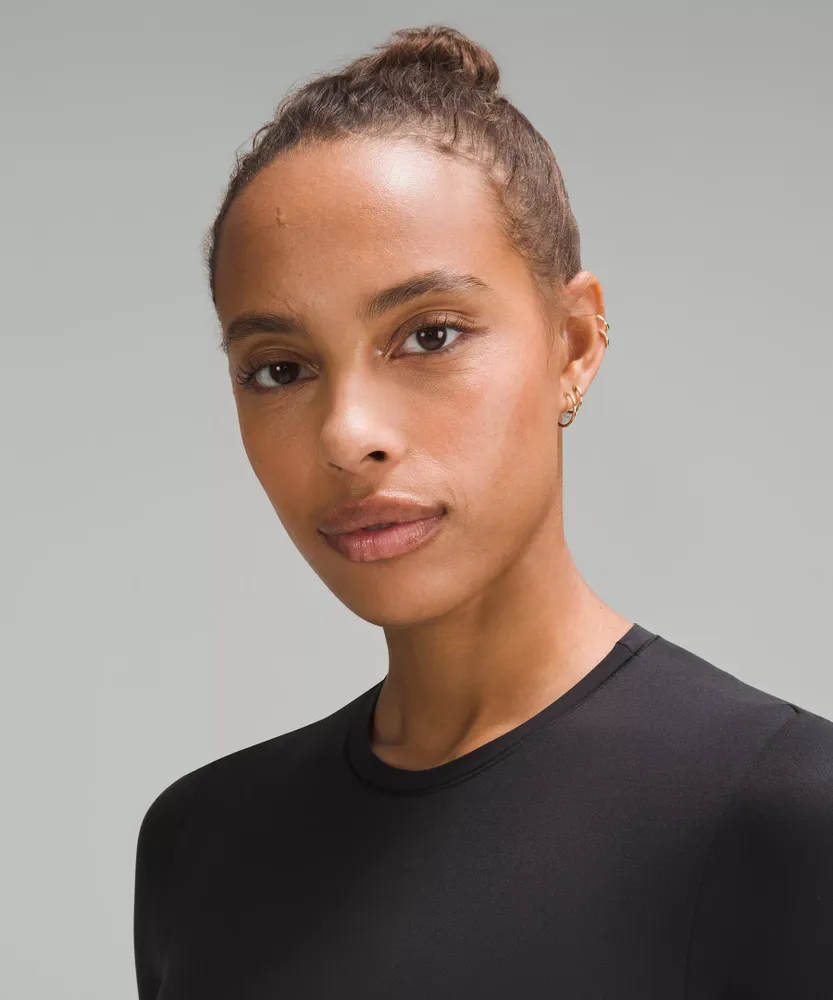 Wundermost Ultra-Soft Nulu Short-Sleeve Crew Thong Bodysuit | Women's Short Sleeve Shirts & Tee's