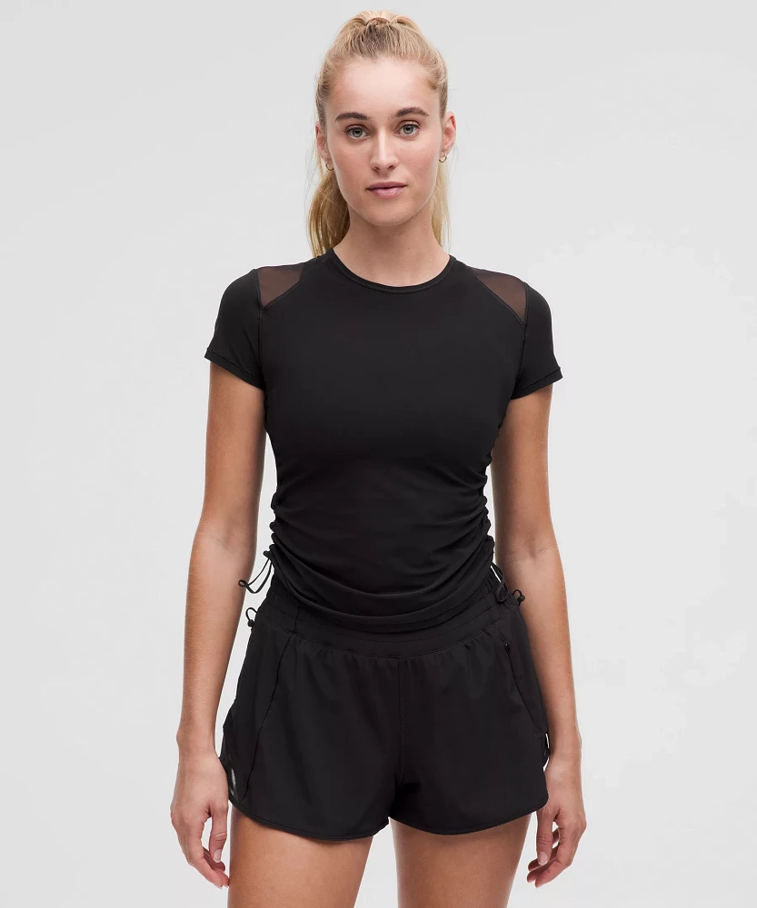 Sculpt Cinched Short-Sleeve Shirt | Women's Short Sleeve Shirts & Tee's