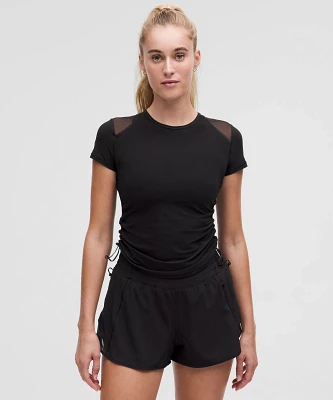 Sculpt Cinched Short-Sleeve Shirt | Women's Short Sleeve Shirts & Tee's