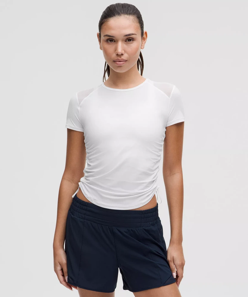 Sculpt Cinched Short-Sleeve Shirt | Women's Short Sleeve Shirts & Tee's