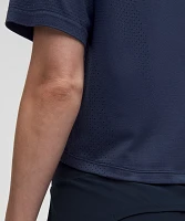 Swiftly High-Low Cropped Short-Sleeve Shirt | Women's Short Sleeve Shirts & Tee's