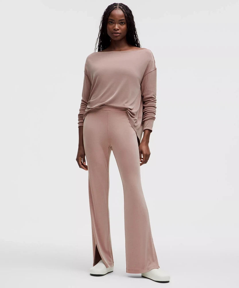 Drapey Softstreme Off-The-Shoulder Long-Sleeve Shirt | Women's Long Sleeve Shirts