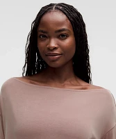 Drapey Softstreme Off-The-Shoulder Long-Sleeve Shirt | Women's Long Sleeve Shirts