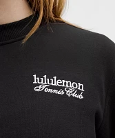 Cotton French Terry Crewneck Pullover *Tennis Club | Women's Hoodies & Sweatshirts