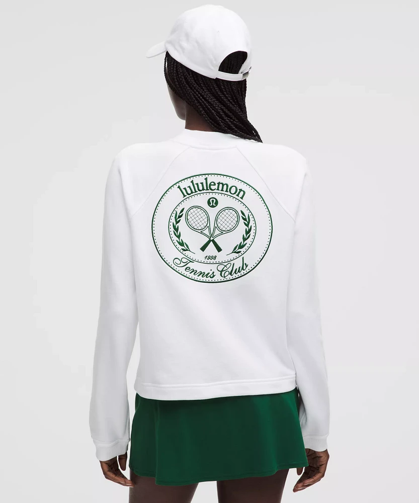 Cotton French Terry Crewneck Pullover *Tennis Club | Women's Hoodies & Sweatshirts