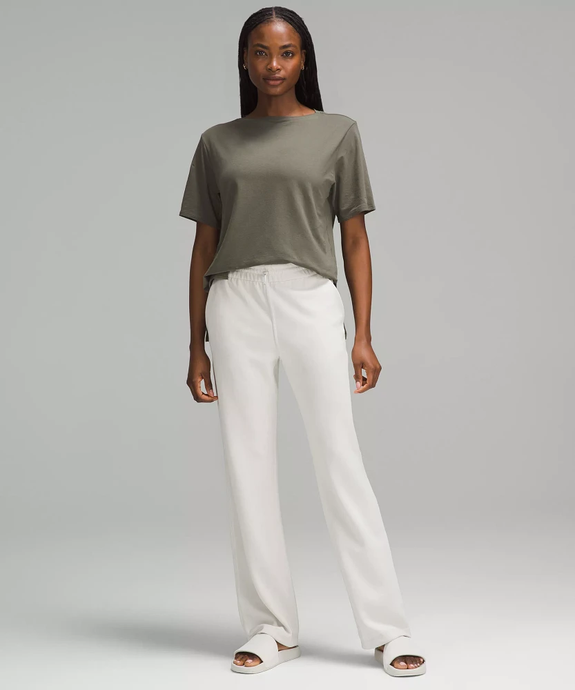 Relaxed-Fit Boatneck T-Shirt | Women's Short Sleeve Shirts & Tee's