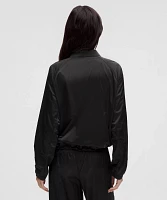 Stretch Satin Nylon Jacket | Women's Coats & Jackets