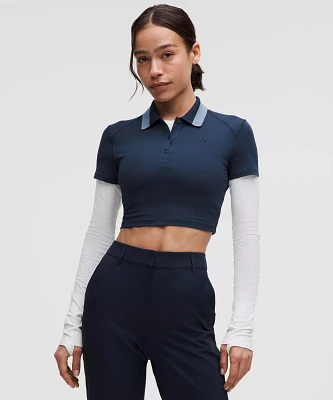 Pique Slim-Fit Cropped Polo Shirt | Women's Shirts