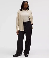 Knit Relaxed-Fit Overshirt | Women's Long Sleeve Shirts