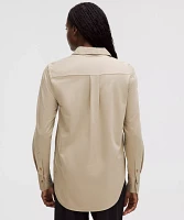 Knit Relaxed-Fit Overshirt | Women's Long Sleeve Shirts
