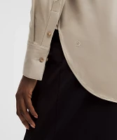 Knit Relaxed-Fit Overshirt | Women's Long Sleeve Shirts