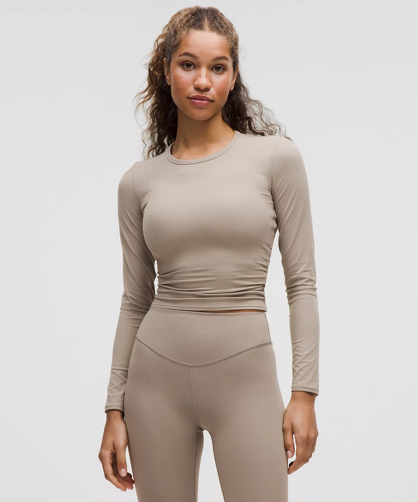 All It Takes Back-Twist Ribbed Long-Sleeve Shirt | Women's Long Sleeve Shirts