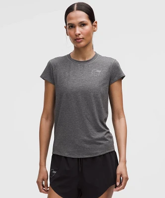 Mile Maker Run Crew Graphic Mesh Short-Sleeve Shirt | Women's Short Sleeve Shirts & Tee's