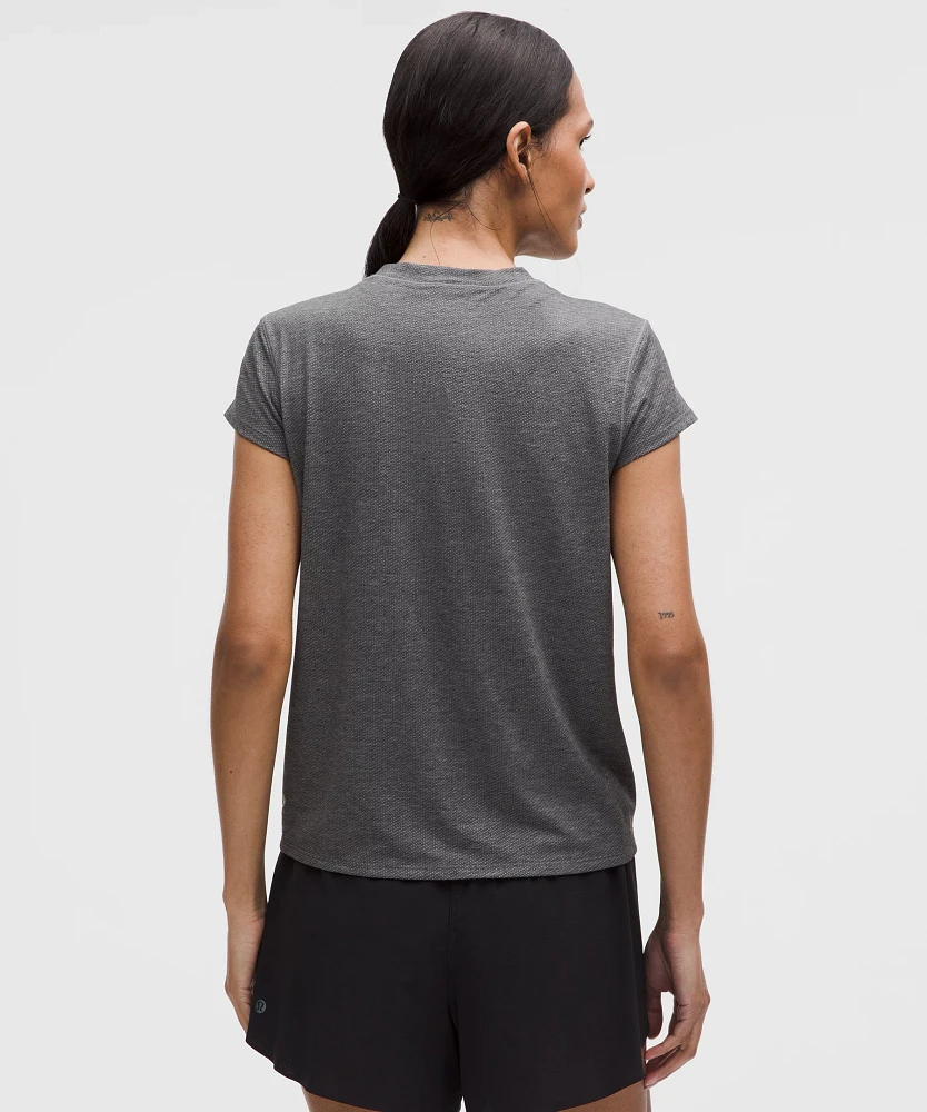 Mile Maker Run Crew Graphic Mesh Short-Sleeve Shirt | Women's Short Sleeve Shirts & Tee's
