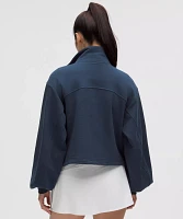 Cotton Terry Tennis Half Zip | Women's Hoodies & Sweatshirts