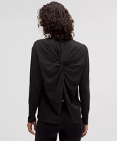Twist-Back Relaxed-Fit Long-Sleeve Shirt | Women's Long Sleeve Shirts