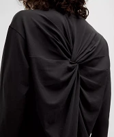 Twist-Back Relaxed-Fit Long-Sleeve Shirt | Women's Long Sleeve Shirts