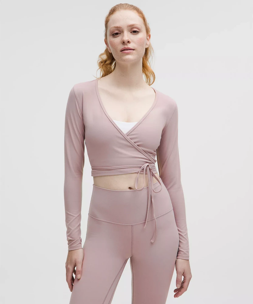 Nulu Long-Sleeve Cropped Wrap | Women's Long Sleeve Shirts