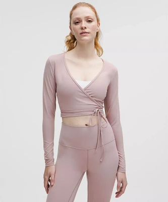 Nulu Long-Sleeve Cropped Wrap | Women's Long Sleeve Shirts