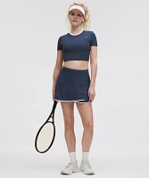 Tight-Fit Cropped Shelf-Bra T-Shirt *Light Support, B/C Cup | Women's Short Sleeve Shirts & Tee's