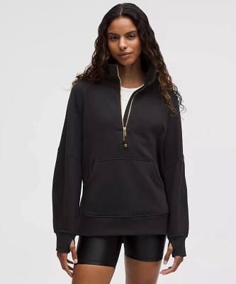 Scuba Oversized Funnel-Neck Half Zip *Long | Women's Hoodies & Sweatshirts