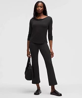 Modal-Silk Cowl-Neck Long-Sleeve Shirt | Women's Long Sleeve Shirts